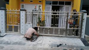 T diposting oleh martin felichiano pada 1 november 2015 f kategori uncategorized b belum ada komentar @ dilihat 343 kali. Jual Pintu Dorong Dan Pagar Stainless Steel Pipa Ulir Di Lapak Cahaya Stainless Bukalapak