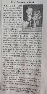 So sad to Report we lost our classmate, Renee Hill last month.