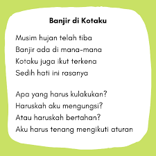 Baik itu yang telah kamu tulis hanya kamu simpan. Contoh Soal Puisi Anak Bahasa Indonesia Sd