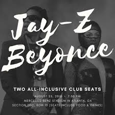 2 All Inclusive Tickets Jay Z Beyonce Otr Ii 8 25 18 At