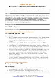 Writing objectives for resumes can be difficult. Construction Administrative Assistant Resume Samples Qwikresume