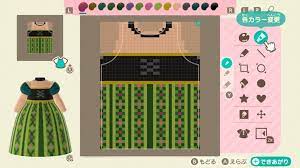 あつ森 マイデザイン37 ディズニー アナと雪の女王 アナ雪 アナ風 あつまれどうぶつの森 gamestreams どうぶつの森 どうぶつ の森マイデザイン とび森 マイデザイン