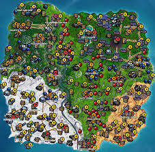 They're all over the map, and they offer random weapons and items in exchange for building materials (the. Interactive Fortnite Season 8 Map Shows Every Spawn Location Game Life