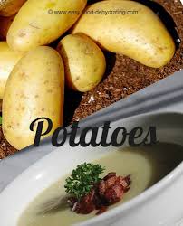 Cover the cut, raw potatoes completely with cold water and refrigerate; Dehydrating Potatoes