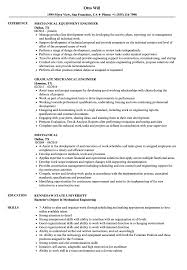 Your mechanical engineer resume format and template should project the professional image you want recruiters and hr personnel to notice. Mechanical Resume Samples Velvet Jobs