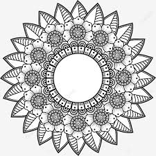 To draw your own henna. Mehndi Flower For Henna Tattoo Decoration Flower Template Henna Png And Vector With Transparent Background For Free Download