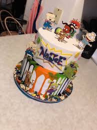 1st Birthday Cake Cartoon Images Rugrats Cake 90sbaby 90s Cartoon Classic Drip Justsweet Justinahutton Mn Cartoon Birthday Cake Cartoon Cake Baby Shower Party Themes