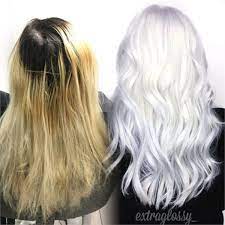 White hair generally requires multiple times of bleaching and toning to get it and for this reason, it's not a good option if you hair is already damaged. Diy Hair How To Get White Hair At Home Bellatory