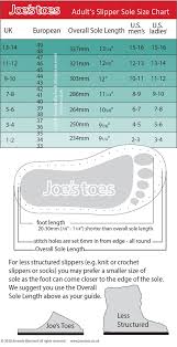 joes toes faqs and size chart