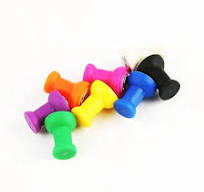 D10.8X14.5mm Colorful Plastic Rare Earth Neodymium Magnetic Pushpins Office  Thumbtacks