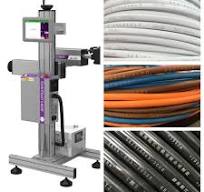 [Hot Item] TPE PE Cable Wire Pipes Name Logo Qr UV Laser Marking Machine