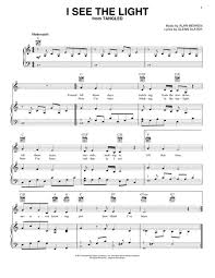 I See The Light From Disney 039 S Tangled By Mandy Moore Alan Menken Digital Sheet Music For Piano Voca Disney Sheet Music Sheet Music Digital Sheet Music