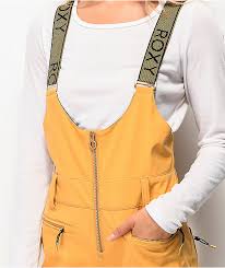 Buy true black magnolia roxy womens torah bright summit snow jacket online from surfstitch & more roxy jackets. Roxy Torah Bright Summit Spruce Yellow 15k Snowboard Bib Pants Zumiez