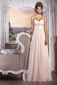2016 New Blush Pink Chiffon Wedding Dresses With High Empire Waist Line And Strapless For Plus Size Maternity Brides Sale C Abendkleid Braut Hochzeitskleid