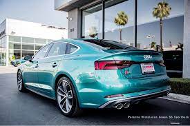 Tooshiethursday Now My Favorite Audi Exclusive Color Porsche Wimbledon Green S5 Sportback Walters Audi Please Follow Audioverall Myrs Audi S5 Audi Porsche