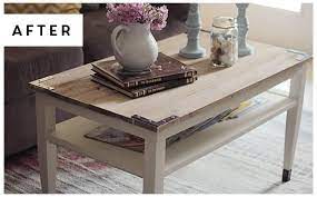 We ordered a farmhouse dining table. Diy Planked Farm Style Coffee Table Upcycled Treasures