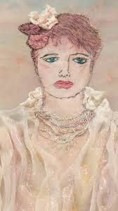 Woman in White by Lynne Born @lynneborn_fiber_arts , On view until August  2nd , Join us for the opening reception Friday, June 20th from 7 PM