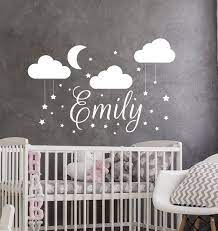 Name Wall Decal Baby Nursery Wall Decal Girl Name For Nursery Etsy Baby Nursery Wall Decals Nursery Wall Decals Girl Nursery Vinyl Decals