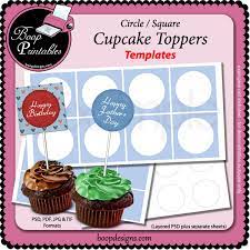 Download Cupcake Topper Templates Round Square By Boop Printables Cupcake Topper Templates Round Square By Boop Printables Bp Rd Sq Cupcake Toppers Temp