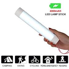 Idealux Tube Magnets Light Portable Led Camping Light Stick Emergency Magnetic Work Lamp Lantern Rechargeable Camping Gear Equipment For Home Lighting Outd Camping Lights Work Lamp Portable Led