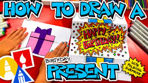 Is that a robot vacuum?!?! How To Draw A Birthday Present Folding Surprise Art For Kids Hub