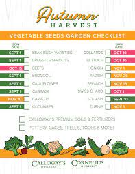 When to plant fall vegetables in zone 6. When To Plant Your Autumn Harvest Seeds Calloway S Nursery