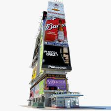 One Times Square 3d Model Ad Times Square Model Times Square Square 3d Model