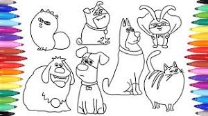 Men coloring pages ni hao, kai lan coloring pages peter. The Secret Life Pets 2 Coloring All Characters For Kids Youtube