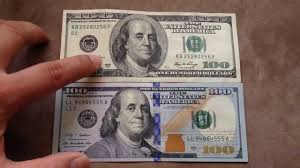 Statesman, inventor, diplomat, and american founding father benjamin franklin has been featured on the obverse of the bill since 1914. Comparing The New 100 Us Dollar Oct 2013 With The Old 100 Bill Youtube