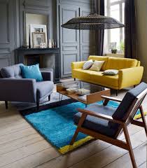 La Redoute Decoration Salon Jaune Et Bleu Living Yellow Idee Deco Petit Salon Deco Salon Decoration Salon Jaune