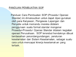 Standar operasional prosedur (sop) perusahaan. Standard Operating Procedure Sop Prosedur Kerja Standar Pks Ppt Download