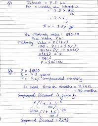With this information, you can calculate the quantity of months 40 weeks is equal to. Solved 1 Determine The Face Value Of A Four Month Promissory Note Dated May 20 2018 With Interest At 7 5 P A If The Maturity Value Of The Note Course Hero