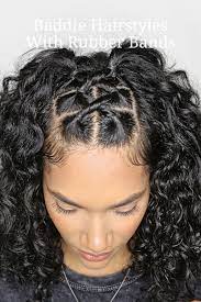 Baddie Hairstyles With Rubber Bands In 2021 Curly Hair Styles Easy Curly Hair Styles Curly Hair Styles Naturally