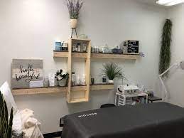 Master Esthetician Room I Had So Much Fun Designing And Building These Shelves Spa Room Ideas Estheticians Esthetician Room Rooms Home Decor