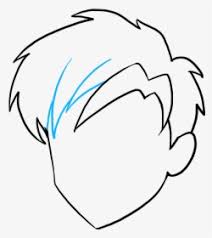 The scruffy is one of the best male anime hairstyles since time immemorial; Male Short Hair Wig Shape Boy Hair Clipart Black And White Hd Png Download Transparent Png Image Pngitem
