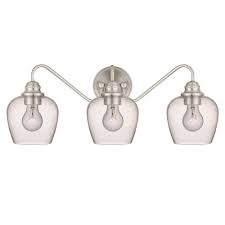 Patriot Lighting Shira Brushed Nickel 3 Light Vanity Light At Menards