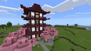This japanese house tutorial is a simple build using easy to gather . Japanese Tree House Minecraft