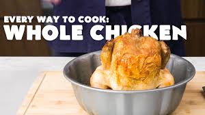 Bake a chicken without leg and wings would take about 45 to 11 hour depending how well you want the chicken done and bake it at 350 degrees. Watch Almost Every Every Way To Cook A Whole Chicken 24 Methods Bon Appetit Video Cne Bonappetit Com Bon Appetit