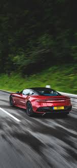 Download 1125x2436 Wallpaper Rear View Aston Martin Dbs Superleggera On Road Iphone X 1125x2436 Hd Image Background 16338