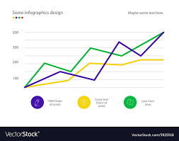 Infographic Line Diagram Or Graph Design With