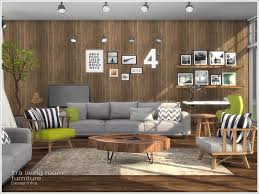 Set Of Furniture For Living Room In Scandinavian Style Found In Tsr Category Sims 4 Sims 4 Cc Furniture Living Rooms Living Room Sims 4 Living Room Furniture