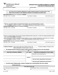 Northwestern Mutual Beneficiary Change Form Fill Online Printable Fillable Blank Pdffiller