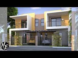 House Design Ideas L 3 Modern Duplex House L Full Plans Youtube Duplex House Design Duplex House Duplex Design