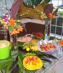 Although usually served as an eat on the run food in the caribbean, this dish will add to the educational value of your dinner. Tropical Hawaiian Theme Party Food Novocom Top