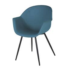 38 cm x 38 cm stoffe: Stuhl Mit Armlehne Blau Nicky Maisons Du Monde