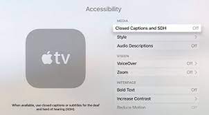 I have the voice over on netflix (through my apple tv) i have tried the menu button, the settings show that it's off, siri says. Turn Off Closed Caption On Apple Tv 4 2015 Apple Tv Apple Support Tv App