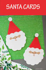 Before you dive into our christmas card ideas for kids list take a look at these tips for a successful christmas card making session Santa Card For Kids To Make Handmade Christmas Card