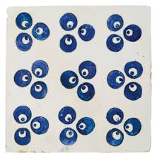 An Ottoman Tile With Cintamani Design Turkey 17th Century Lot