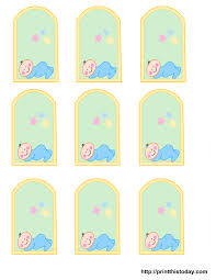 Shower gift favor tags (wedding shower, baby shower). Free Printable Baby Girl Boy Baby Shower Favor Tags