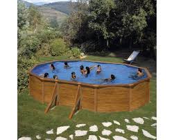Stahlwandpool Solo Imitat Holzoptik 500 X 300 Cm Hohe 120 Cm Bei Hornbach Kaufen Holzoptik Pool Ovalpool
